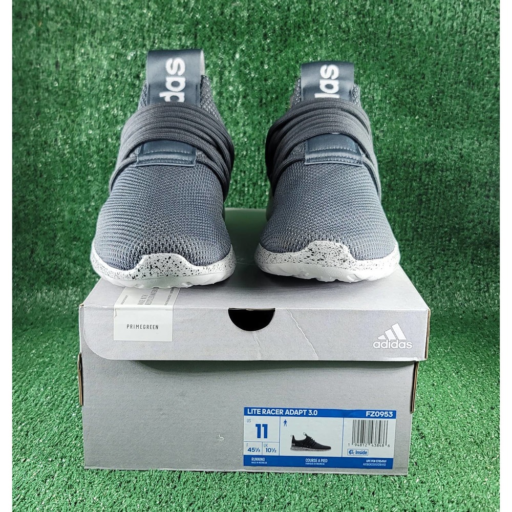 NEW ADIDAS LITE RACER ADAPT 3.0 MENS RUNNING SNEAKERS FZ0953 GREY SIZE 11